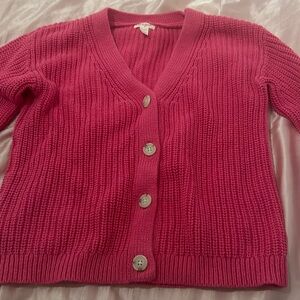 cat and jack hot pink cardigan